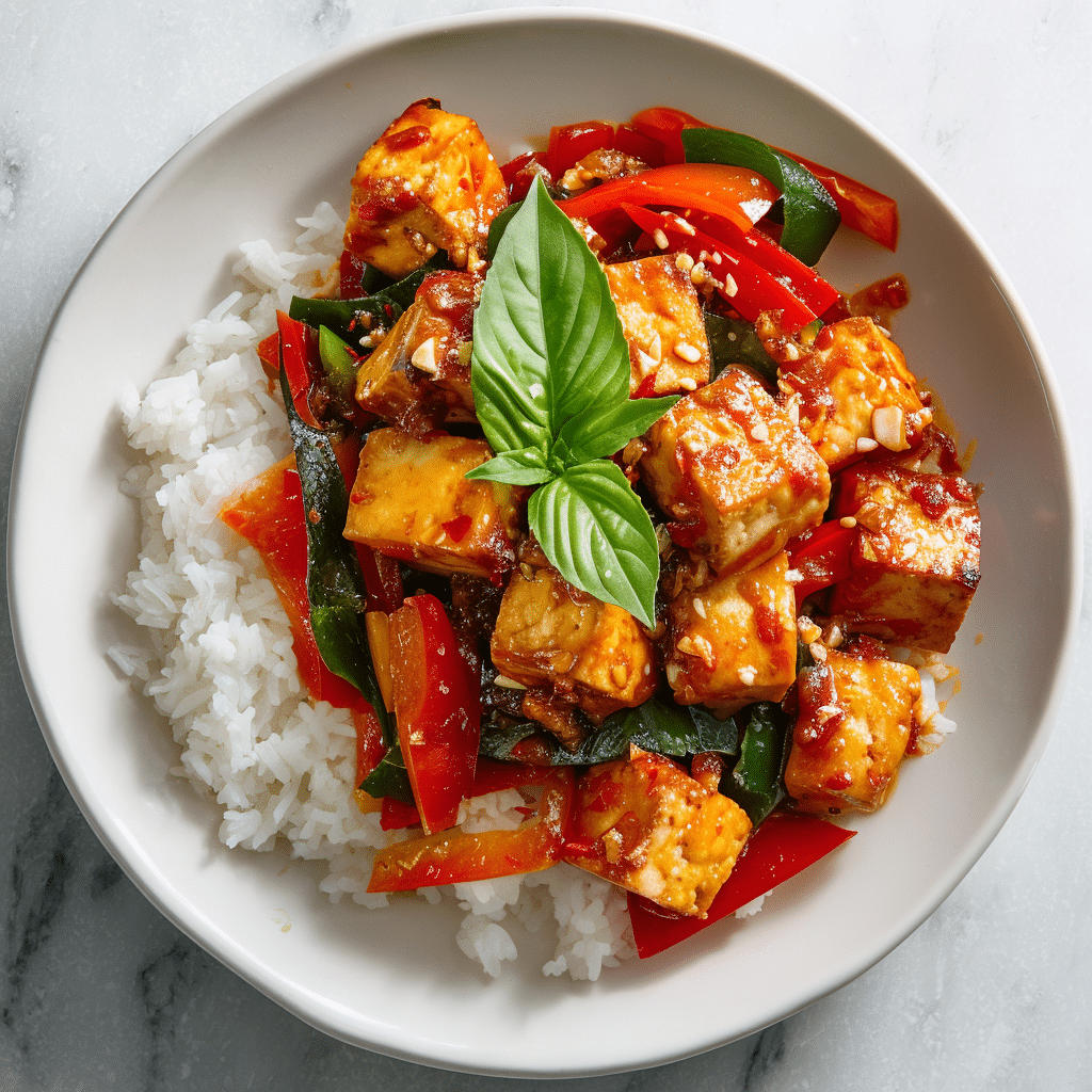 Thai Basil Tofu Bowl