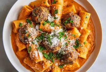 Meatball Rigatoni alla Vodka Pasta