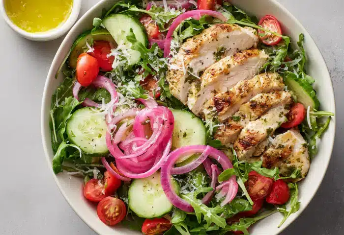 Lemon Arugula Chicken Salad