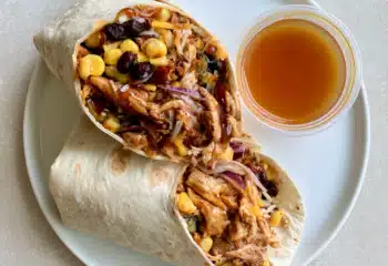 Hot Honey Chipotle Shredded Chicken Wrap