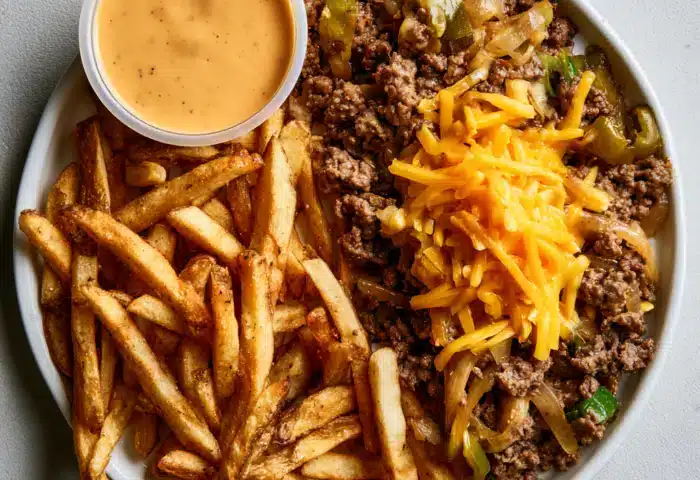 Animal Style Beef Burger Bowl