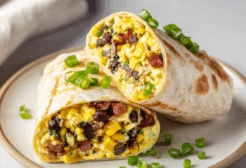 Breakfast Burrito with Chipotle Crema Breakfast Burrito with Chipotle Crema